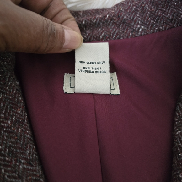 L.L. Bean's Womens Brown Tweed Wool Blend Blazer size LP - Picture 7 of 14